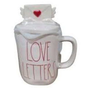SALE:  Rae Dunn Love Letter Figural Mug